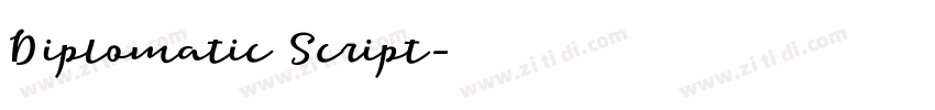 Diplomatic Script字体转换 Diplomatic Script字体转换
